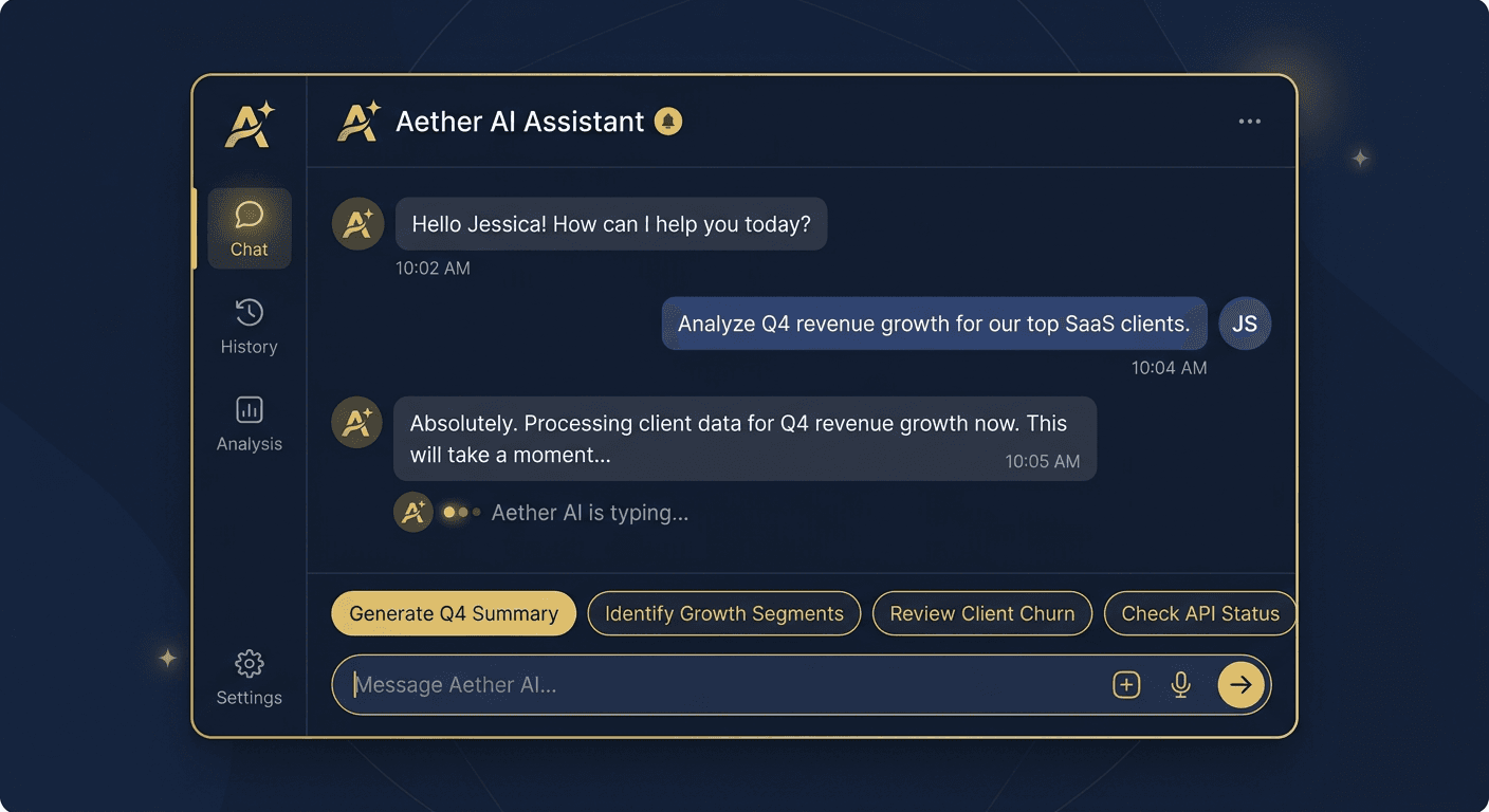 Breixxo AI assistant interface panel