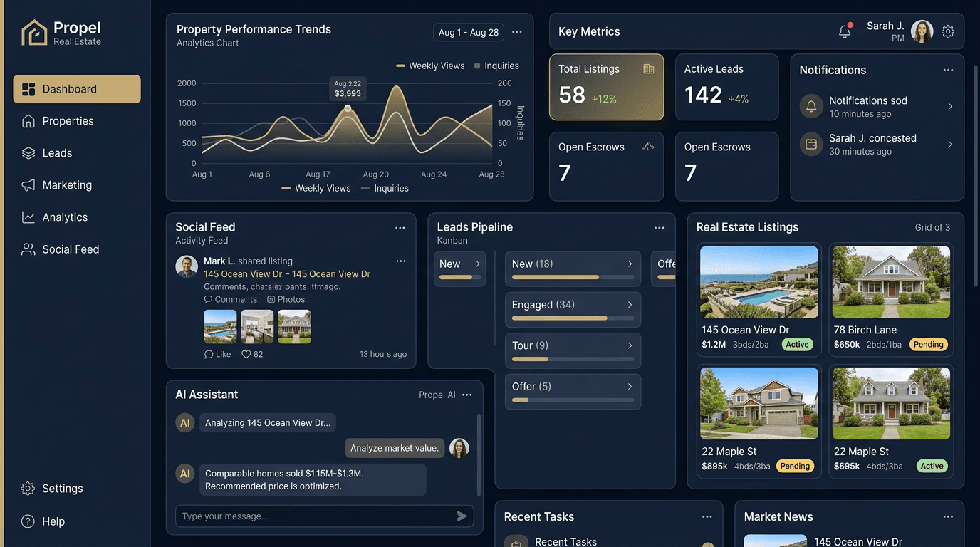 Breixxo hero dashboard interface