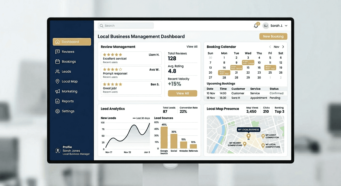 Track 2 business dashboard